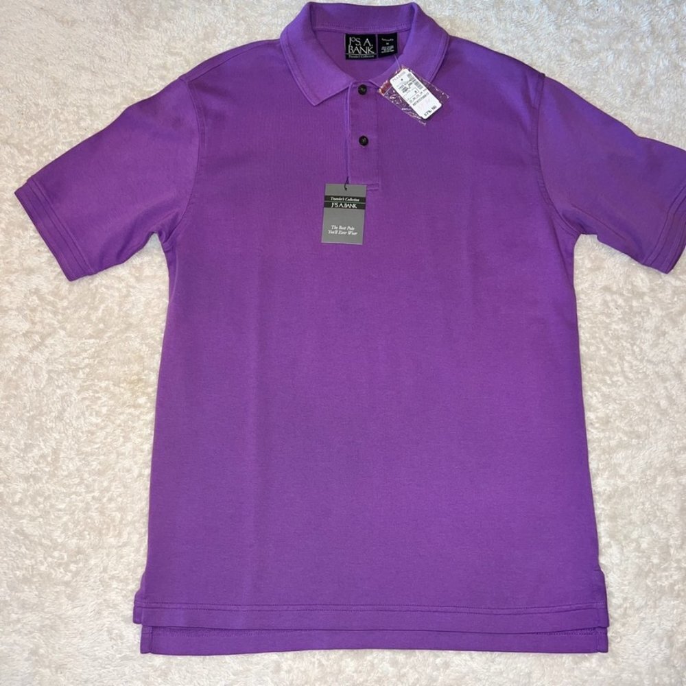 Jos A Banks Purple Polo Shirt NWT